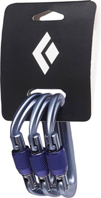 Black Diamond LiteForge Screwgate Carabiner - 3 Pack