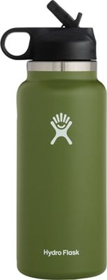 Wide-Mouth Vacuum Water Bottle with Flex Straw Cap - 32 fl. oz.