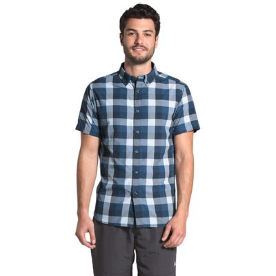 north face button down short sleeve