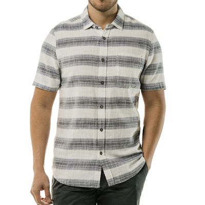 Jeremiah Mens Douglas SS Crosshatch Twill Stripe Shirt