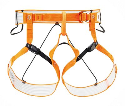 orange petzl harness