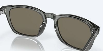 Matte Gray Crystal/Blue Mirror Glass