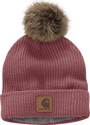 Carhartt Women S Knit Fleece Lined Pom Pom Hat Moosejaw