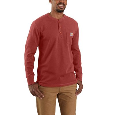 Carhartt Men's Relaxed Fit Heavyweight LS Henley Pocket Thermal T