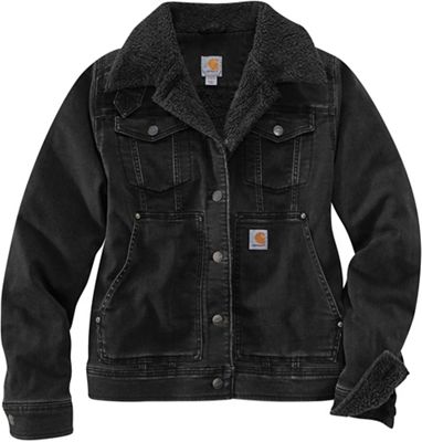 carhartt fleece lined denim shirt