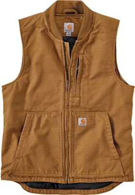 Carhartt Men's Washed Duck Insulated Rib Collar Vest - XL Tall, Carhartt  Brown