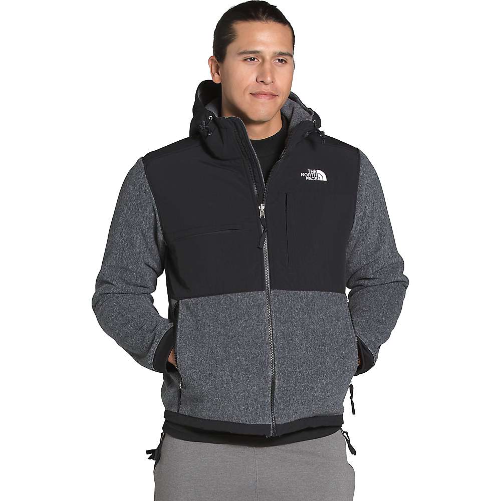 The North Face Men's Denali 2 Hoodie - Small, Charcoal Grey Heather
