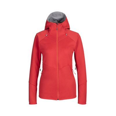 Mammut Women's Ultimate VI SO Hooded Jacket - XS, Sunset / Sunset Melange