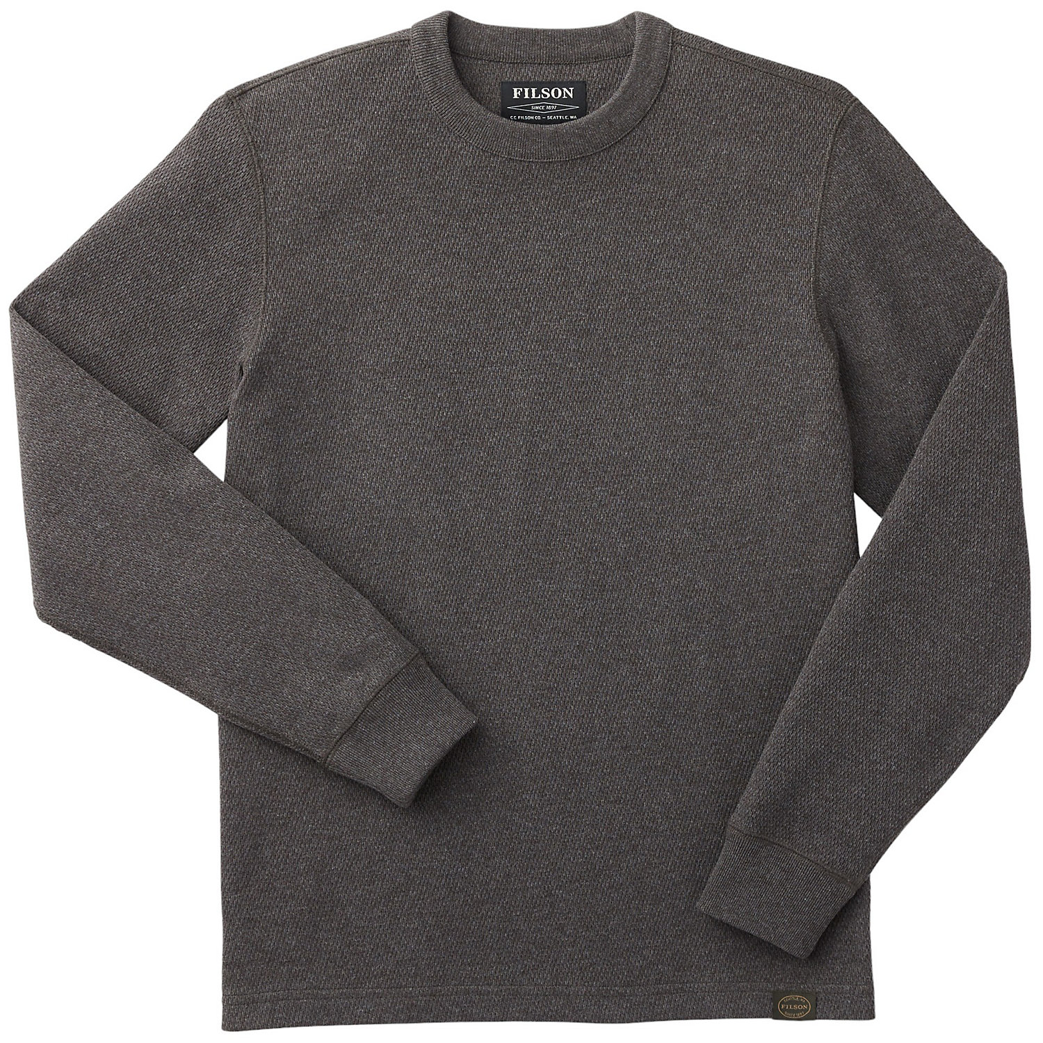 Filson Mens Waffle Knit Thermal Crew Top