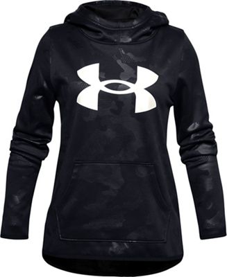 Under Armour Girls Armour Fleece Big Logo Texture Hoodie