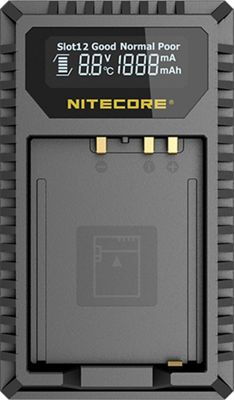 NITECORE FX1 Digital USB Travel Battery Charger for Fujifilm NP-W126 and NP-W126S Batteries