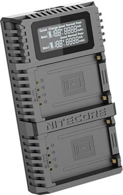 NITECORE FX2 PRO Dual Slot USB Digital Charger for Fujifilm NP-T125 Camera Batteries