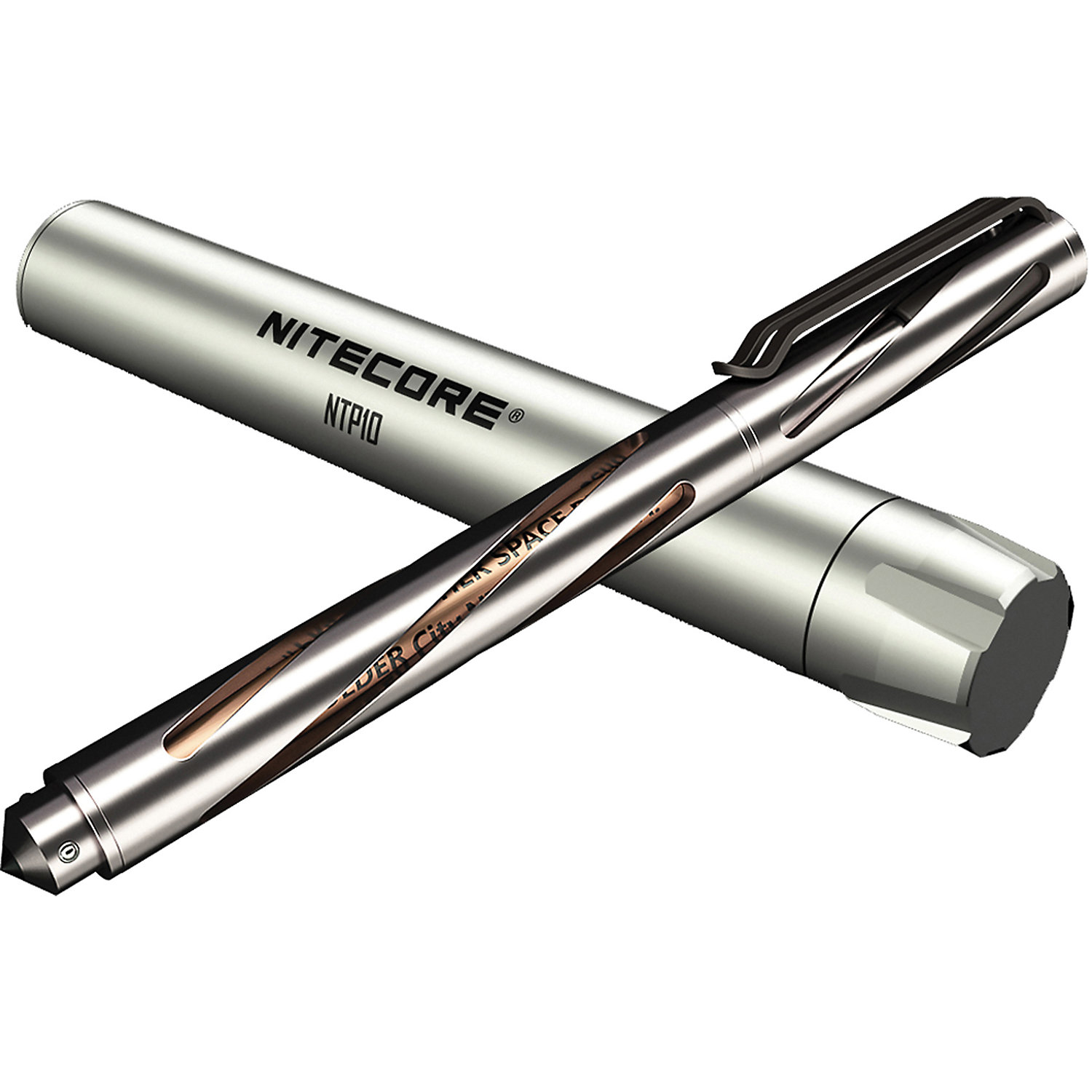 NITECORE NTP10 Titanium Tactical Pen with Tungsten Steel Tip
