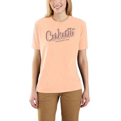 Carhartt Women's Loose Fit Heavyweight SS Carhartt Script Graphic T-Shirt