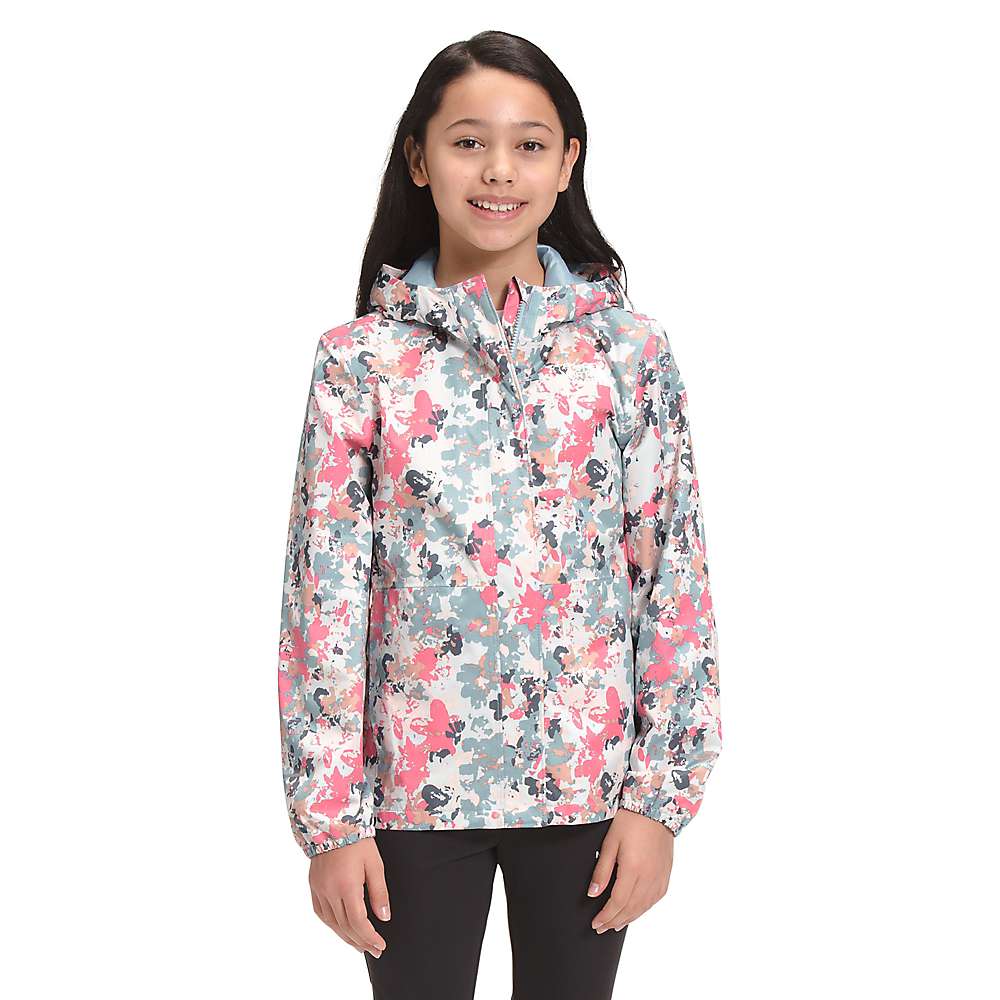The North Face Girls' Resolve Reflective Jacket - Large, Tourmaline Blue  Multi Floral Camo Print