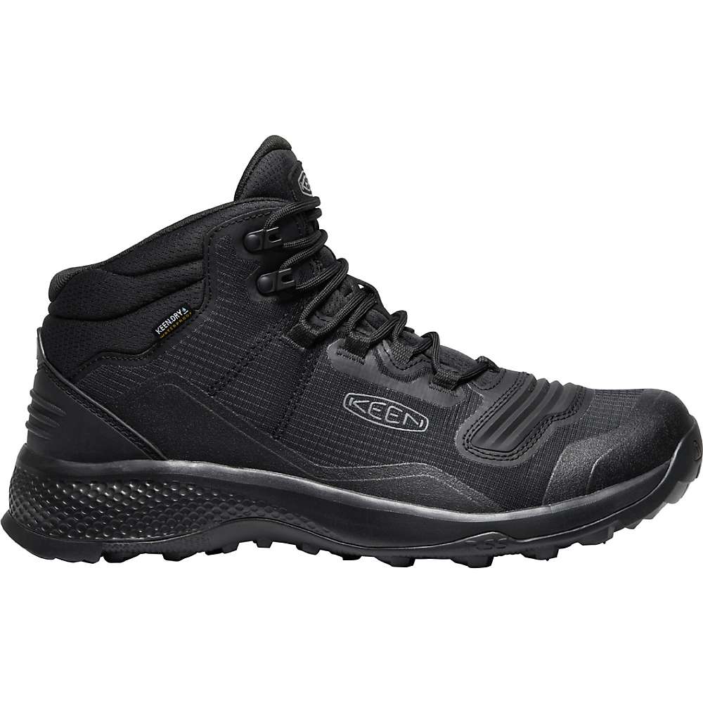 Keen Mens Tempo Flex Waterproof Walking Shoes Black Sports Outdoors Breathable 
