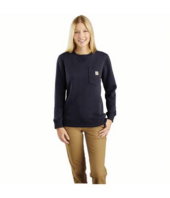 Carhartt Women's Relaxed Fit Clarksburg Crewneck Pocket Sweatshirt