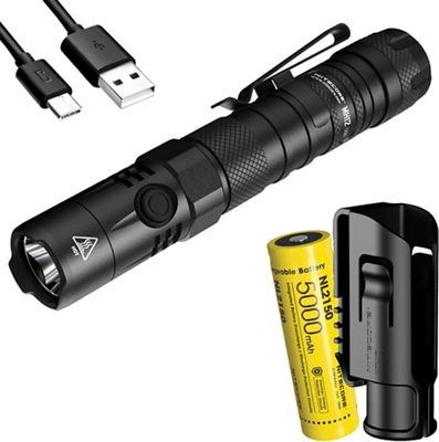 NITECORE MH12 v2 1200 Lumen USB-C Rechargeable Flashlight with 5000mAh Battery