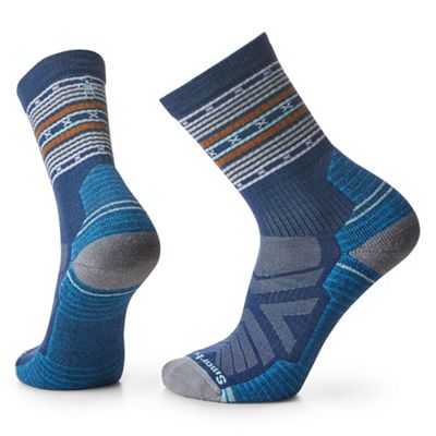 Smartwool Mens Performance Hike Light Cushion Spiked Stripe Crew Sock