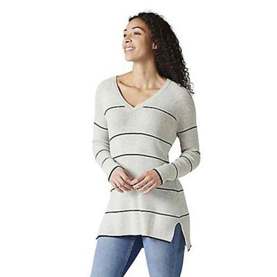 Smartwool Women's Shadow Pine Pointelle Stripe Tunic Sweater