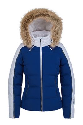 SPYDER Women’s Edyn Insulated Waterproof Down Winter Jacket with Faux Fur Hood 