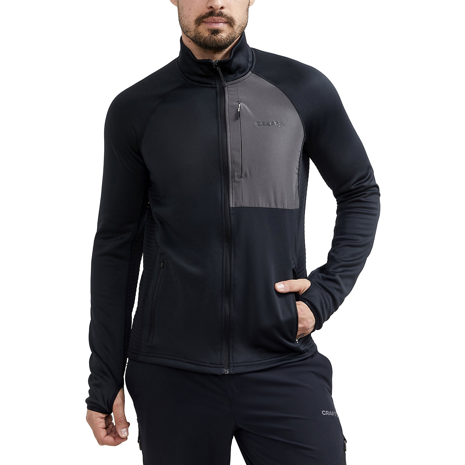 Craft Sportswear Mens Adv Tech Fleece Thermal Midlayer Jacket
