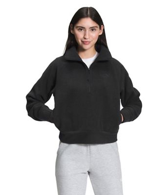 The North Face Women's City Standard Microfleece 1/4 Zip Top - Large, TNF  Black Heather