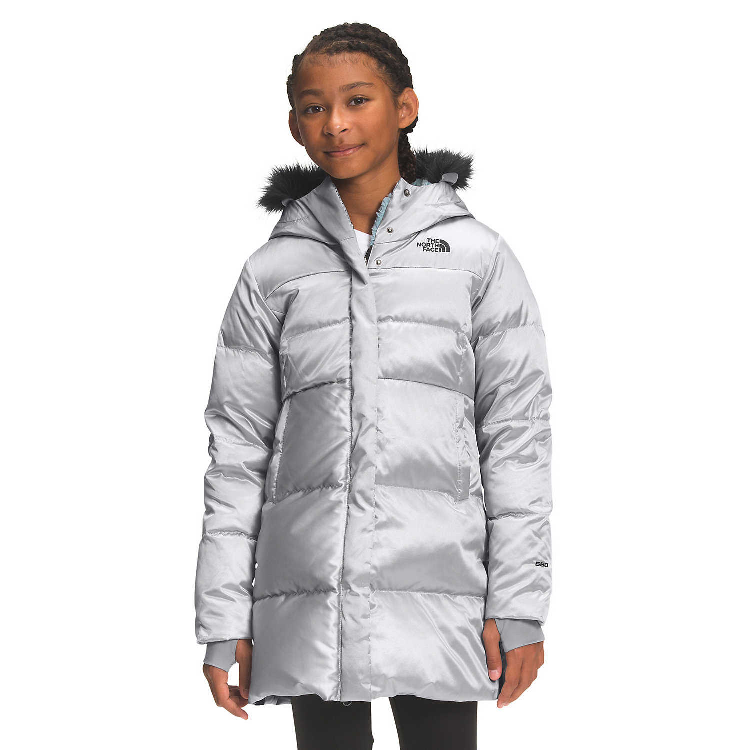 The North Face Girls Printed Dealio Fitted Parka