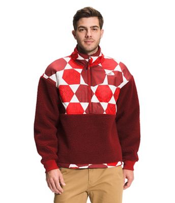 The North Face Mens Printed Platte Sherpa 1/4 Zip Jacket