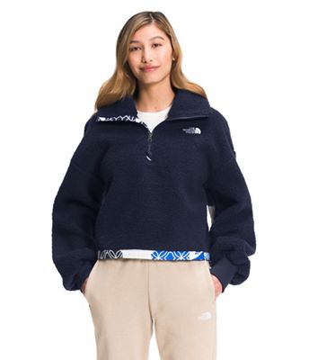 The North Face Women's Printed Platte Sherpa 1/4 Zip Top
