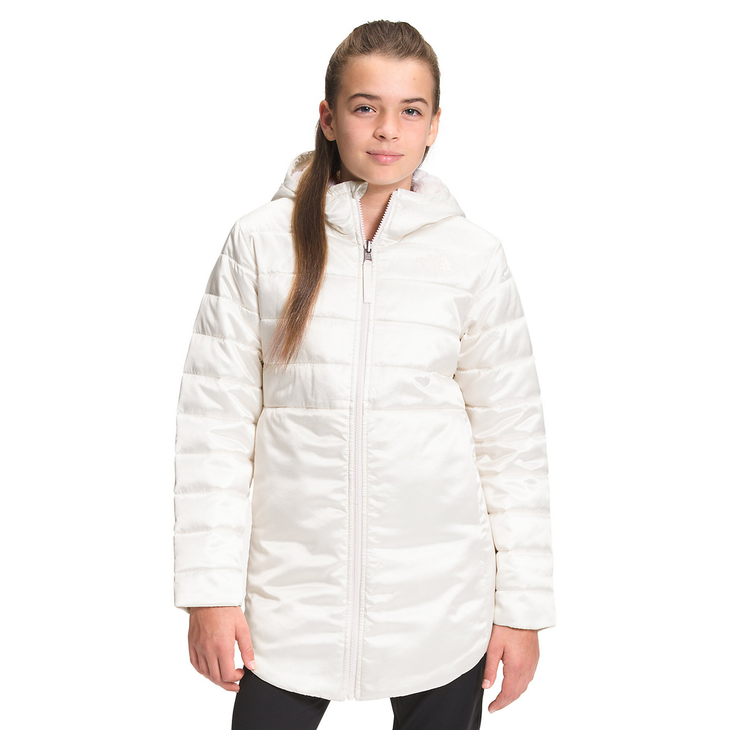 The North Face Girls Printed Reversible Mossbud Swirl Parka