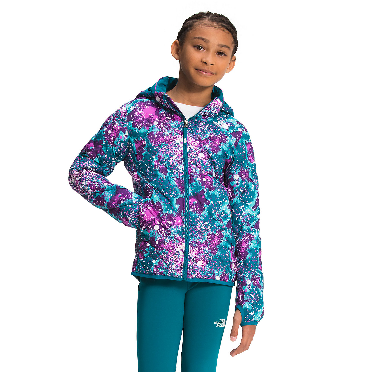 The North Face Girls Printed ThermoBall Eco Hoodie