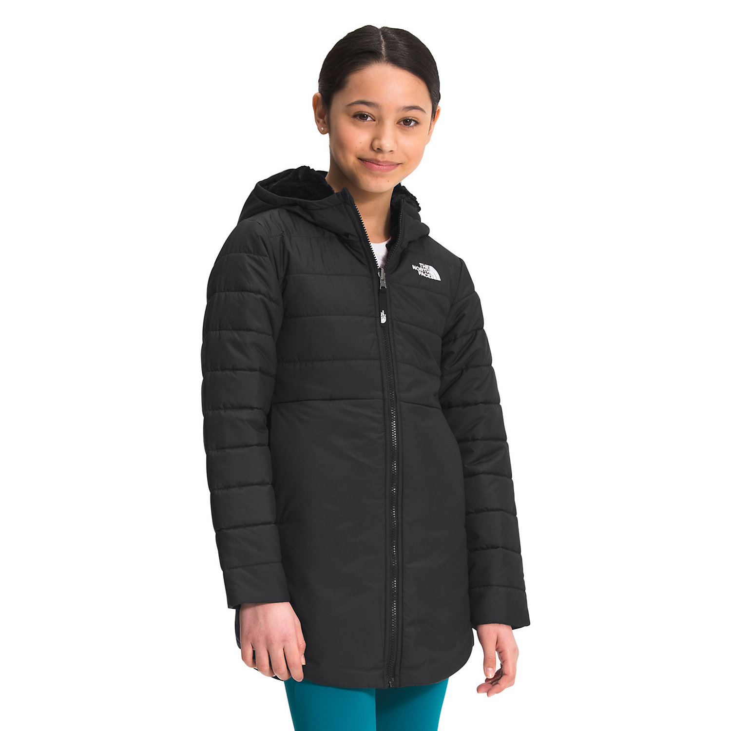 The North Face Girls Reversible Mossbud Swirl Parka