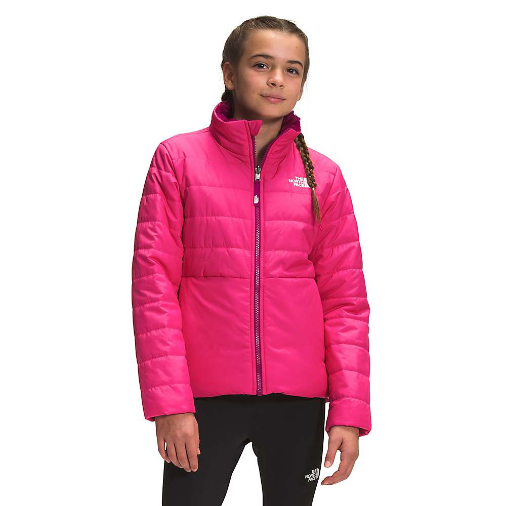The North Face Girls' Reversible Mossbud Swirl Jacket - Large, Cabaret Pink