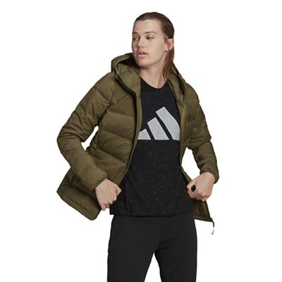 Helionic Melange Hooded Down Jacket