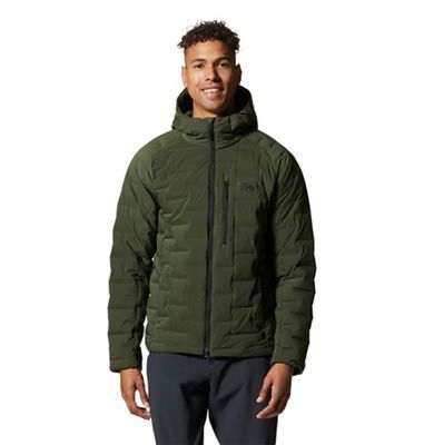 Mountain Hardwear Men's Stretchdown Hooded Jacket - Large, Surplus Green