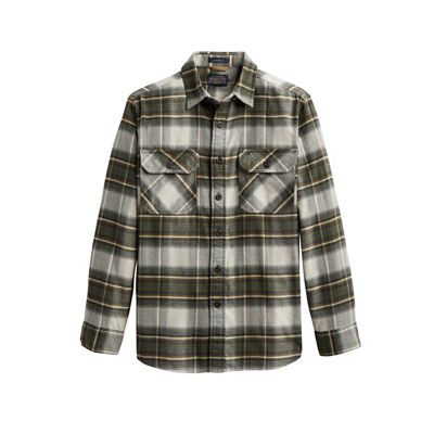 Pendleton Men's Burnside Flannel Shirt - Royal/White Plaid