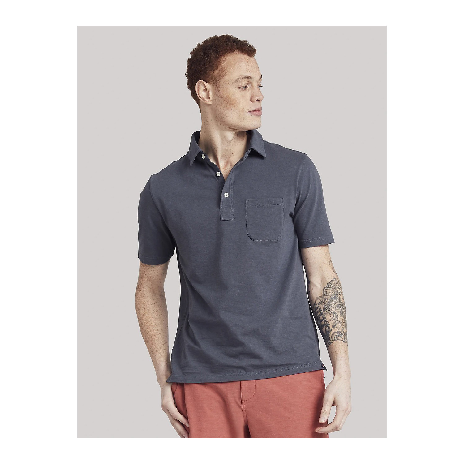 Faherty Mens Sunwashed Polo