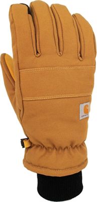 Carhartt Mens Insulated Duck/Synthetic Leather Knit Cuff Glove