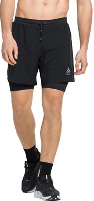 Odlo Mens Axalp Trail 2-In-1 6 Inch Short