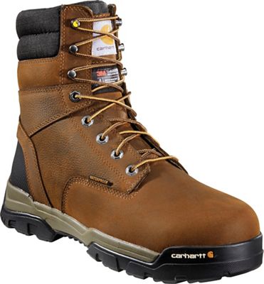 Carhartt Mens Ground Force 8 Inch Insulated Waterproof Work Boot - Soft Toe