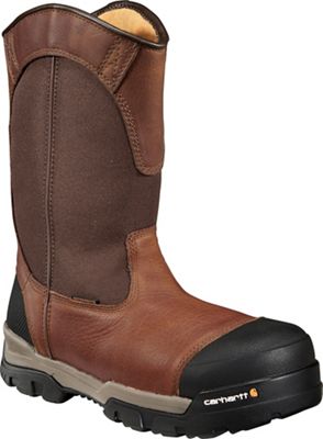 Carhartt Mens Ground Force 10 Inch Waterproof Pull On Work Boot - Composite Toe