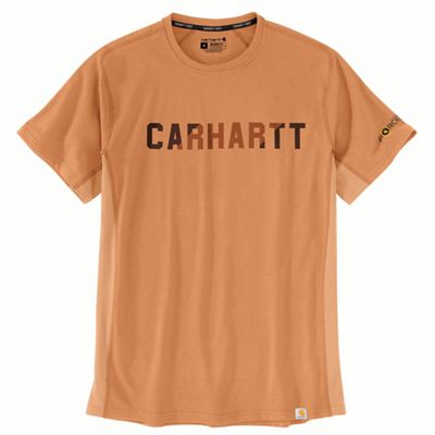 Carhartt Men's Force Relaxed Fit Midweight SS Block Logo Graphic T-Shirt