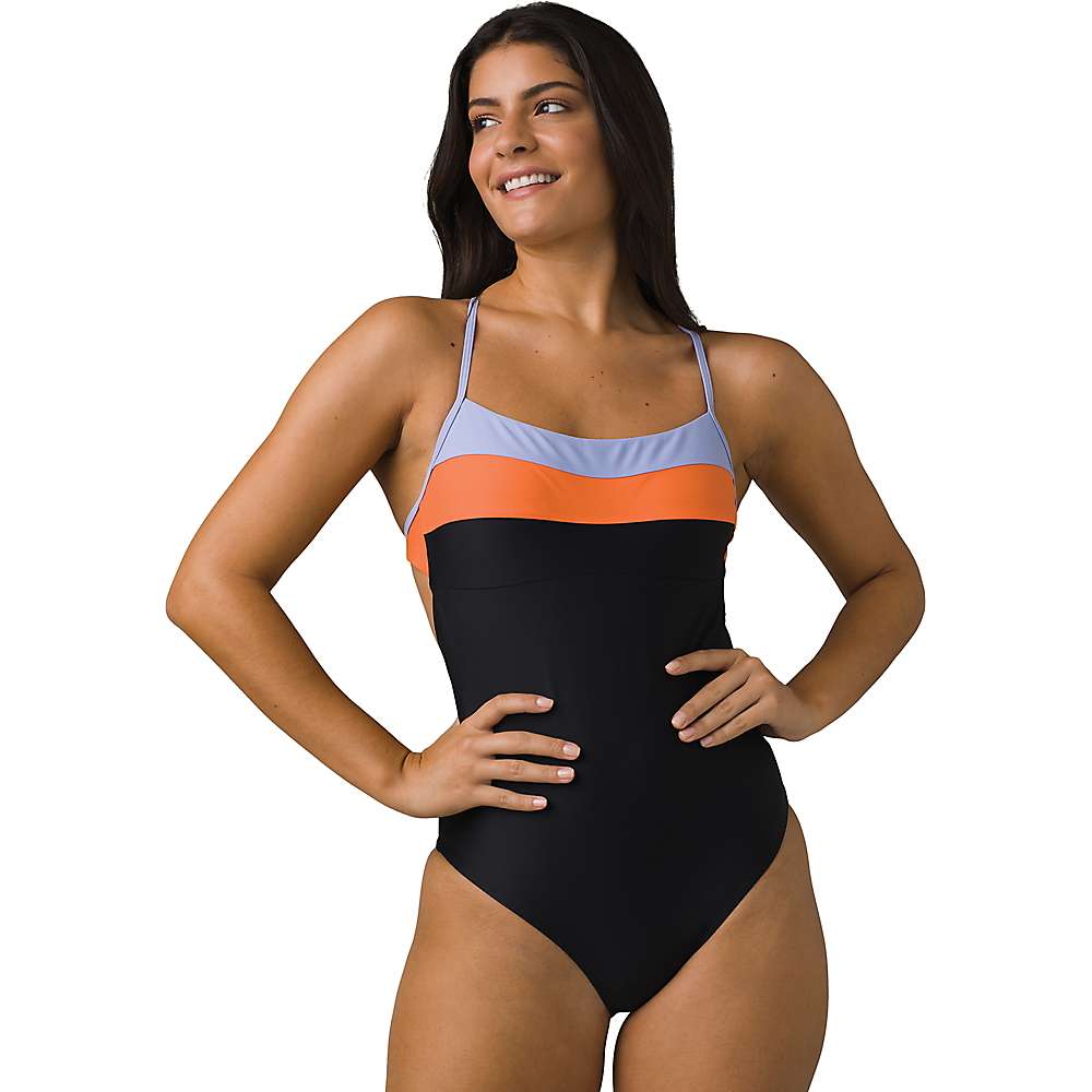 prAna Women's Prana Kayana Black One-Piece Swimsuit Size 34D/Small NWT 