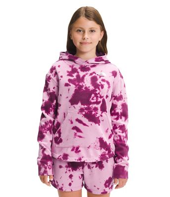 The North Face Girls' Printed Tie-Dye Camp Fleece Hoodie