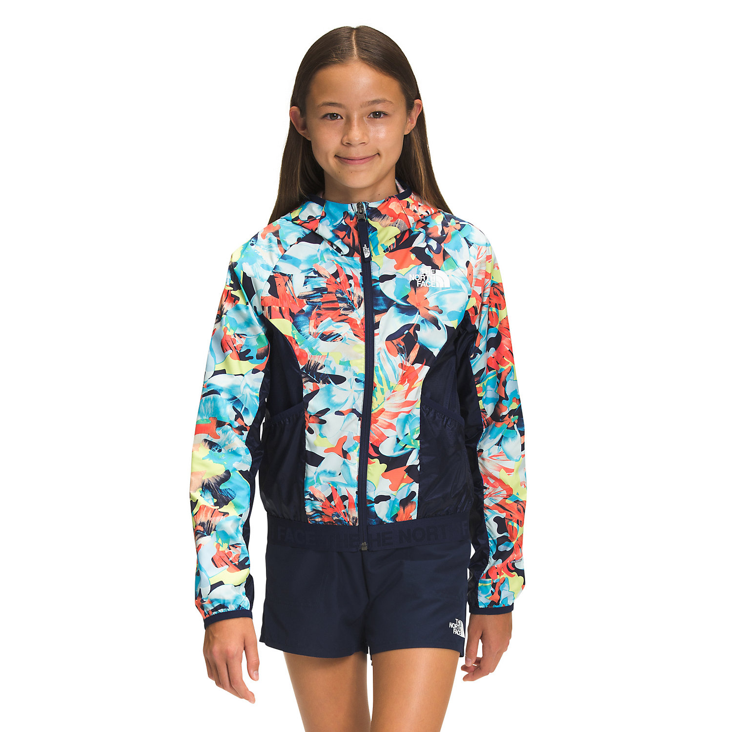 The North Face Girls Printed Windwall Hoodie