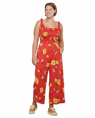 Toad&Co Gemina Sleeveless Jumpsuit - Women's Canoe Gerbera Print, M