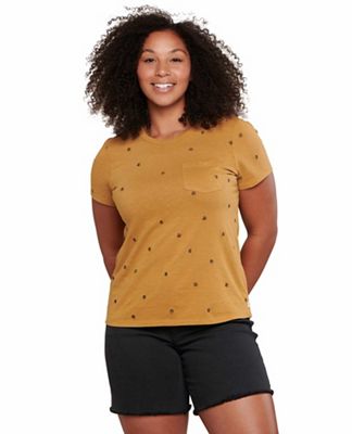 Toad & Co Women's Primo SS Crew Embroidered Top