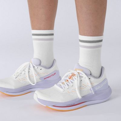 White / Purple Heather / Blazing Orange
