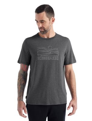 Icebreaker Mens Central SS Tee - Icebreaker Sunset